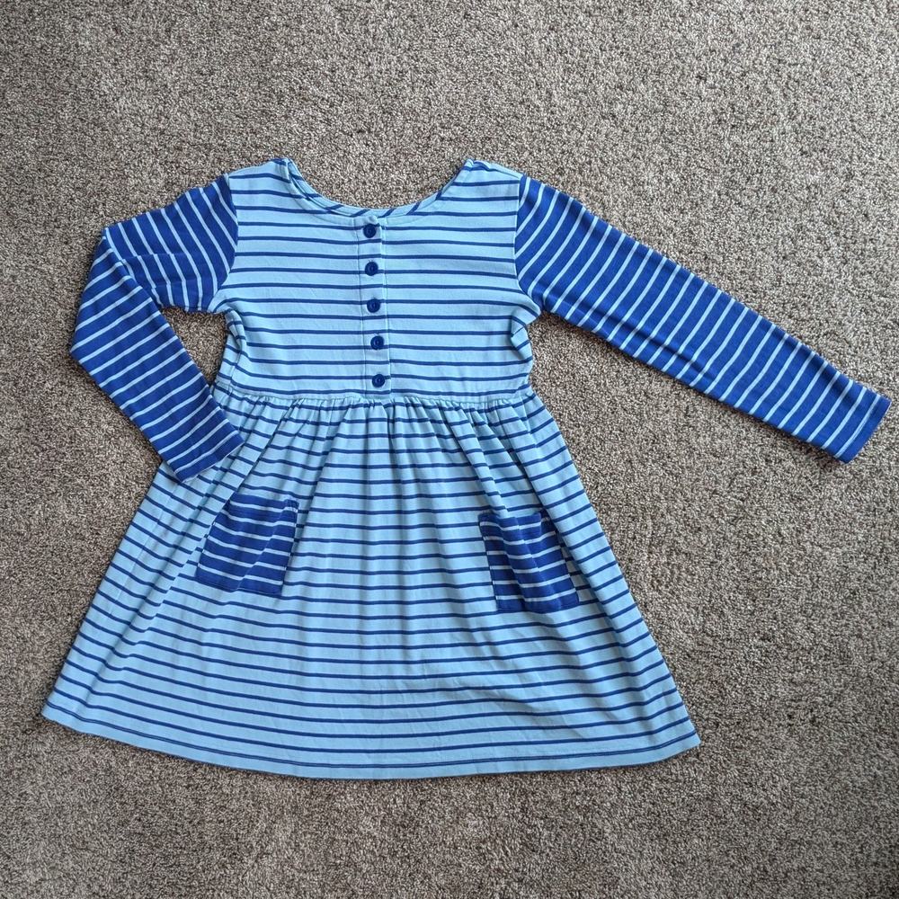Hannah Anderson Blue Striped Dress